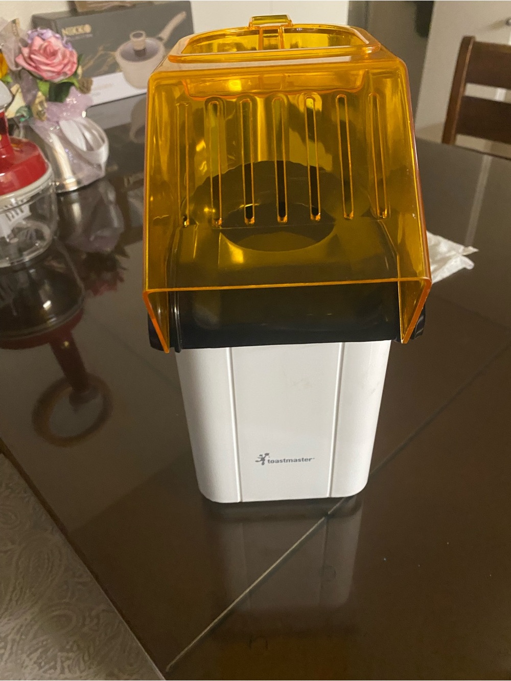 Toastmaster Hot-Air Popcorn Maker with Amber Cover